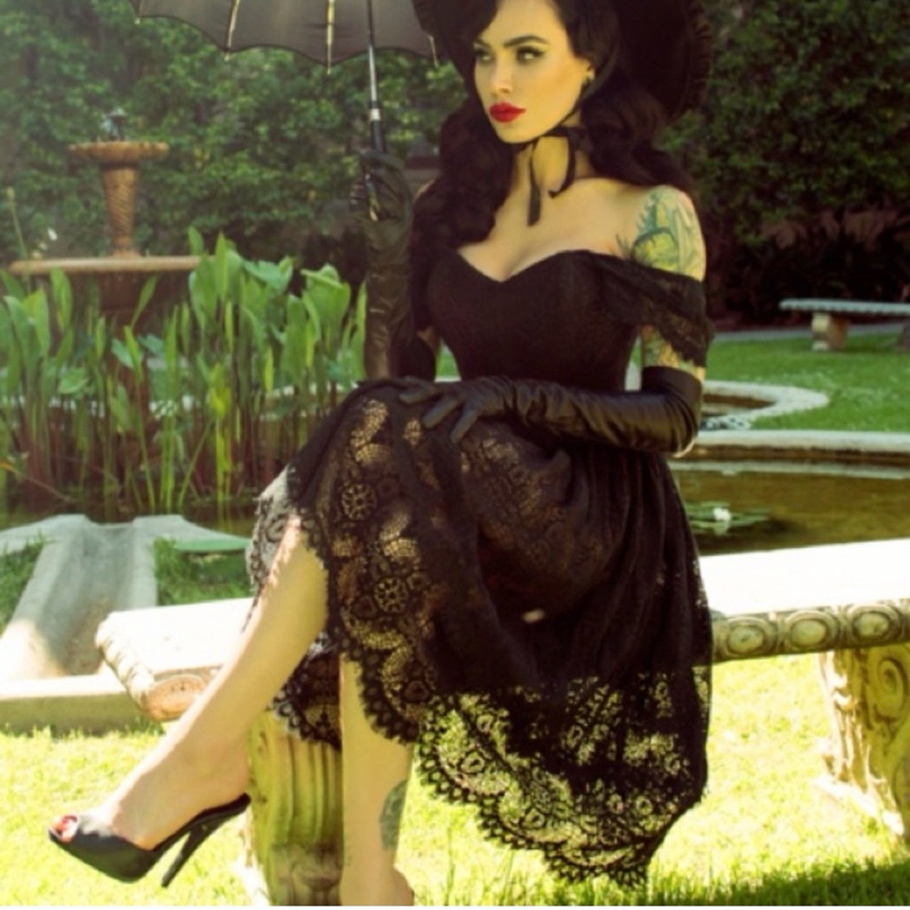 Southern Gothic Lace Sheer Skirt 2X